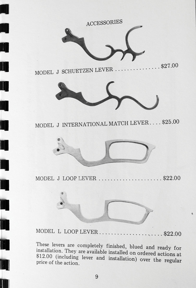 FBW also made special levers available to delight single-shot fans.